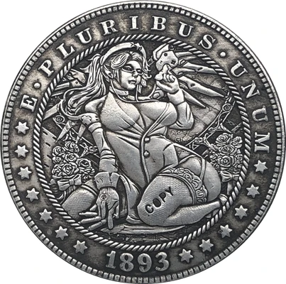 Хобо Никель 1893 S сша Морган долларовая Монета КОПИЯ Тип 150|Безвалютные монеты| |