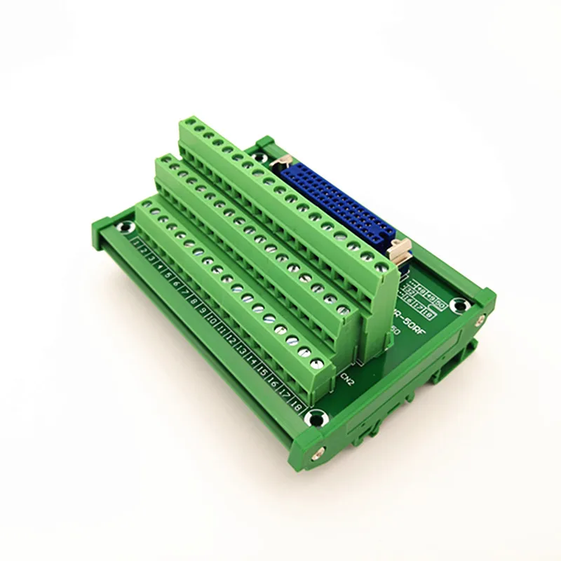 MR-50F MR-50RFD2+ DIN рейка монтажный интерфейсный модуль мужская верхняя переходная плата, I/O клеммный блок, разъем
