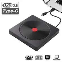 Универсальный Тип C USB 3,0 внешний DVD/CD/VCD RW горелки SVCD оптический привод для Mac/PC/ноутбука/OS/Windows