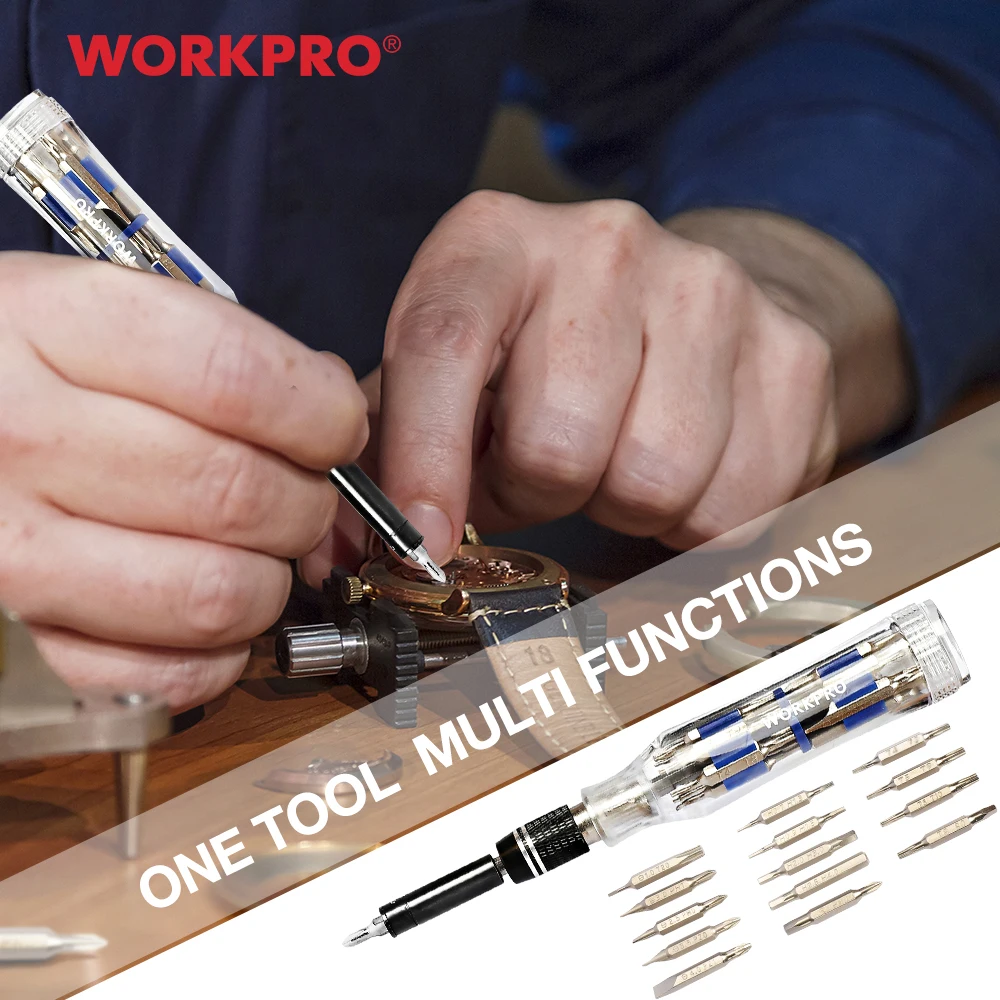 Набор прецизионных отверток WORKPRO 28 в 1 отвертка часы быстросменная мини для