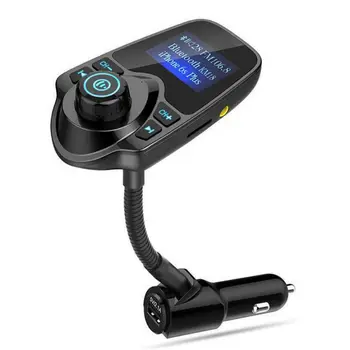 

1PCS Bluetooth Car Kit Handsfree FM Transmitter Audio Receiver Car MP3 Player Quick Charge LCD Display