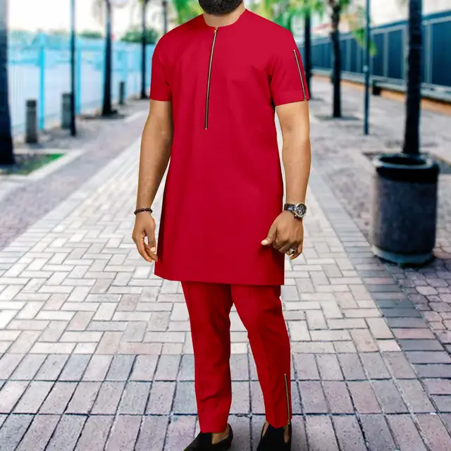African Suit for Men Big and Tall 
