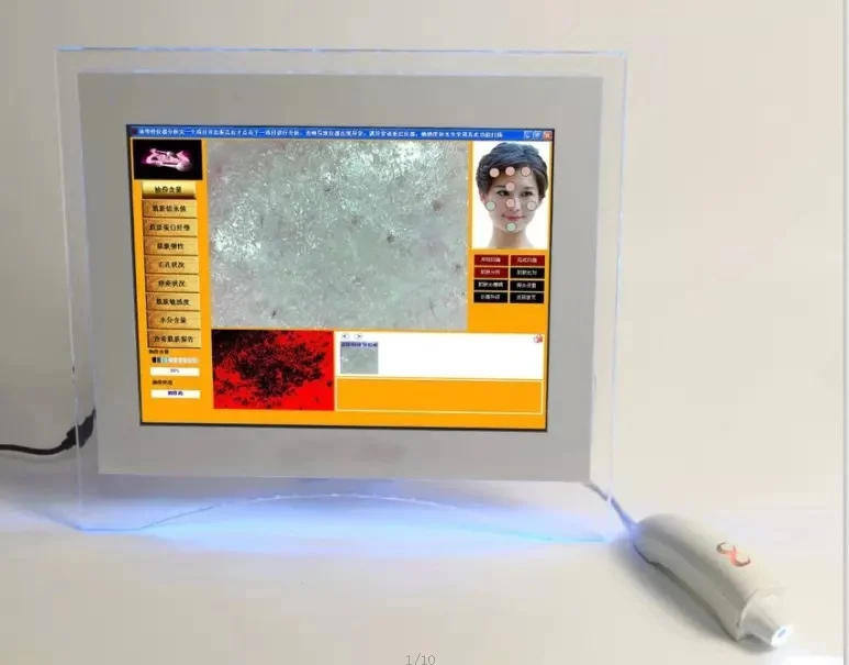 Подлинный новейший тип аппарат для анализа состояния кожи с 3D технологией