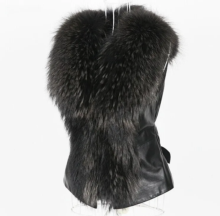 2019 New Fashion Winter Women's Faux Fur Coat Sleeveless Vest Furry Vests Femme Jackets Plus Size &amp | Женская одежда