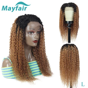 

Ombre Curly Human Hair Wigs With Baby Hair Colored Human Hair Lace Wigs Brazilian Deep Curly Lace Front Human Hair Wigs