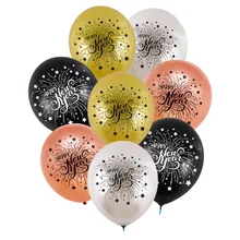 Happy год печатных Новое поступление на год торговые центры, украшенные с воздушными шарами