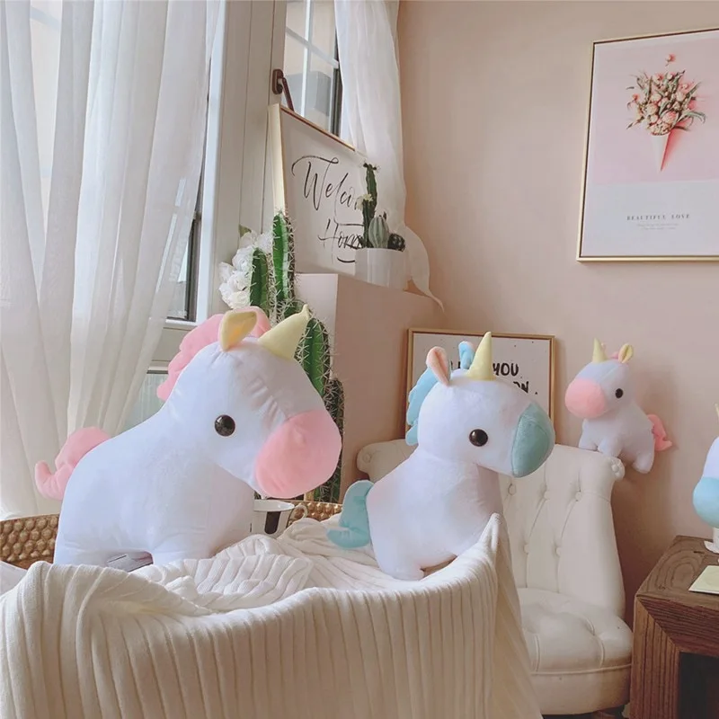 Горячая стиль Dreamy Единорог Подушка плюшевая игрушка кукла-обработка настраиваемый логотип рекрут агенты