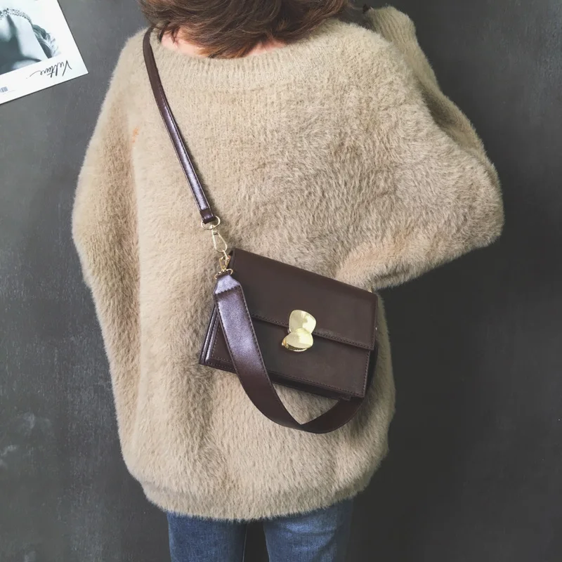 

Simple Square Sling Bag MORI Series Retro WOMEN'S Bag Square Bag 2019 New Style Shoulder Bag Fashion