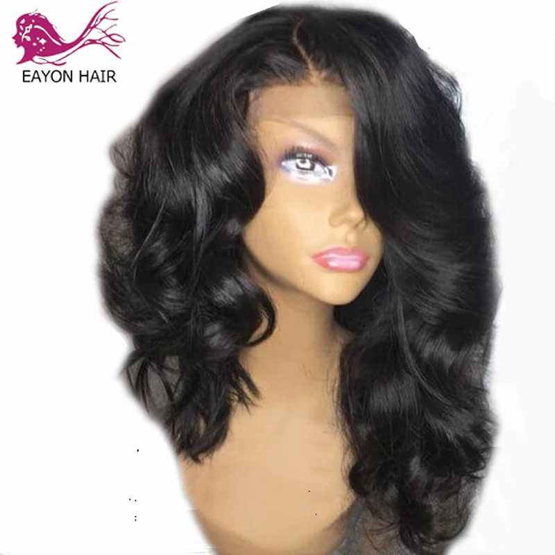

EAYON HAIR Loose Wave 13x6 Lace Front Human Hair Wigs Pre Plucked Fake Scalp Lace Wig With Baby Hair Brazilian Remy Hair 150% De