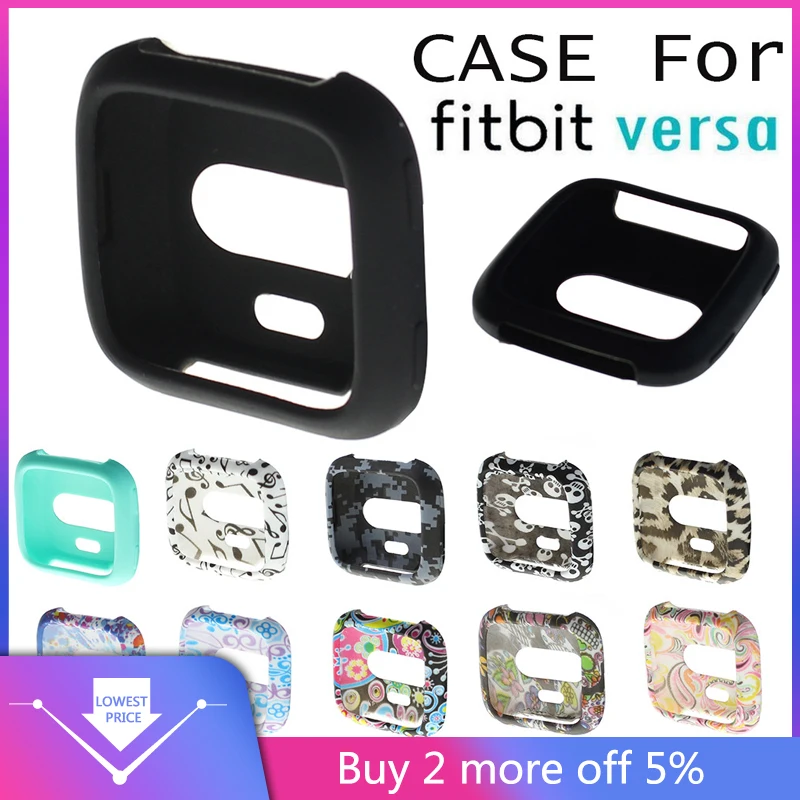Силиконовый чехол из ТПУ корпуса часов гвардии протектор для Fitbit Versa смарт