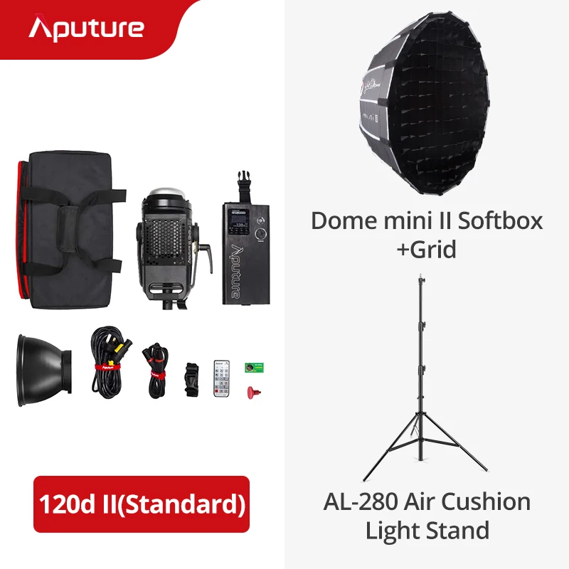Aputure Light Storm LS C120D Mark 2 120D II Led Continuous Output Lighting  Ultimate Upgrade 30,000 Lux @0.5m Supports DMX 5
