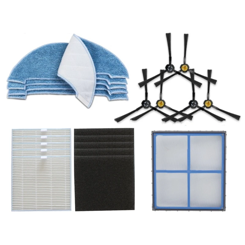 Filter Side Brush Mop Cloth Rags For AMIBOT Animal Robotic Vacuum Cleaner Parts Filter Side Brush Mop Cloth Rags For AMIBOT Animal Robotic Vacuum Cleaner Parts