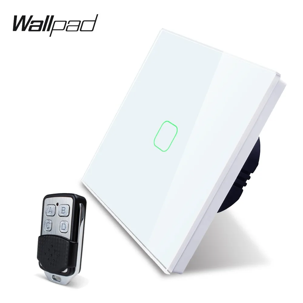 Wallpad K3 емкостный 1-клавишный сенсорный переключатель света с дистанционным