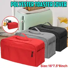 Чехол для тостера, полиэстеровый пылезащитный чехол для духовки, двух/четырех ломтиков, водонепроницаемый чехол Чехол для тостера, полиэстеровый пылезащитный чехол для духовки, двух/четырех ломтиков, водонепроницаемый чехол