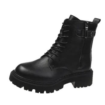 

Women's Boots Shoes Luxury Chelsea Boots Women Boots Chunky Winter Shoes Platform Boots Slip Chunky Heel Boot Brand Designe