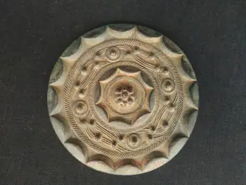 

YIZHU CULTUER ART Antique Collection China Bronze Carving Ancient People Prink Toilette Mirror Family Decoration Gift