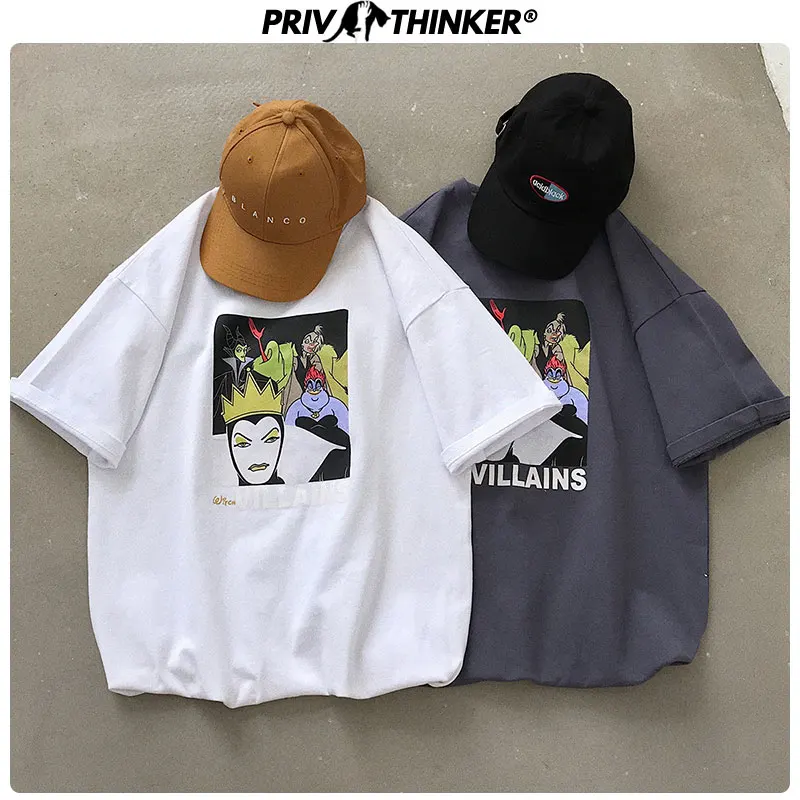 Женская футболка с принтом Privathinker уличная свободная в стиле хип-хоп круглым