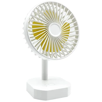 

Small Desk Fan USB Quiet Battery Powered Fan with Adjustable Head, 3 Speeds, Noiseless Portable Fan Rechargeable Fans