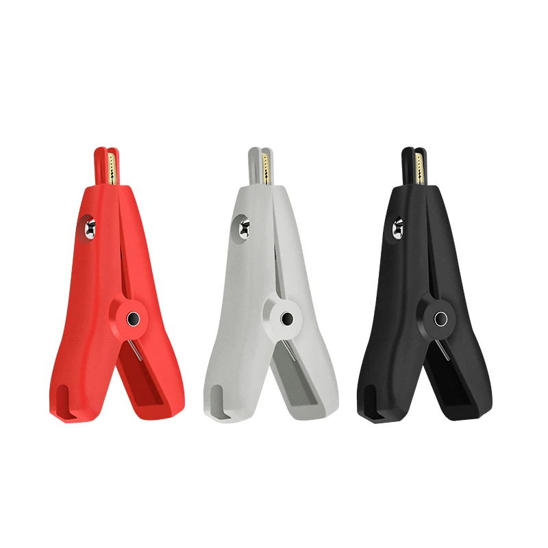 53mm Flat Copper Crocodile Clamp LCR Kelvin Clip Positive And Negative Two Stage Test Clamp alligator clips electric test clamp test clip electrical clamp
