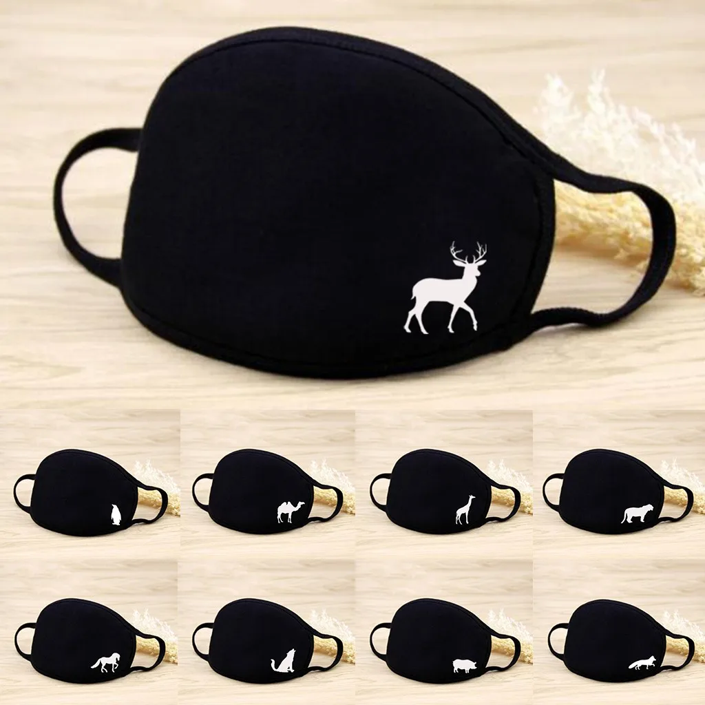 

Cute Animal Pure Cotton Mouth Maske Washable Breathable Animal Print Dustproof Cotton Mouth Maske Reusable Mouth Face Maske