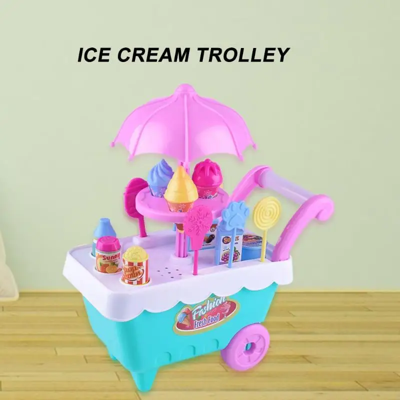 Детское моделирование Конфеты Мороженое тележка девушки мудрости и семьи дружественных костюм игрушка раннее образование интеллект