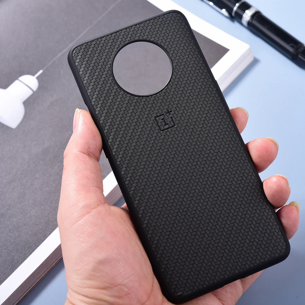 Чехол для телефона Oneplus 7T 8 8T Pro из углеродного волокна кожаный жесткий чехол