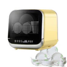 Полностью автоматический бытовой посудомоечной машины Настольный небольшой нагрев дезинфицирующий спрей посудомоечная машина мини-посудомоечная машина