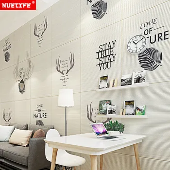 

10pcs Wallpaper self-adhesive 3d wall stickers wallpaper background wall crash foam soft pack bedroom wall decoration stickers