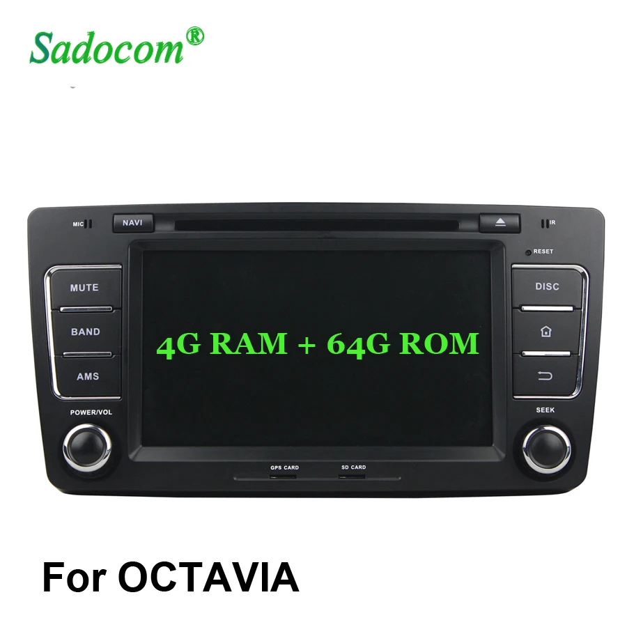 TDA7851 IPS Android 9. 0 4G + 64GB 8Core для VW skoda OCTAVIA 8 0-2009 LTE автомобильный DVD плеер GPS карта RDS радио