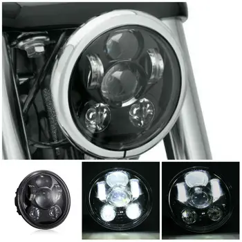 

1PC 5-3/4 5.75" Round Motorcycle LED Headlight with Hi-Lo Beam and Day Running Light for 2010-2012 FLSTSE 5.75inch LED Headlight