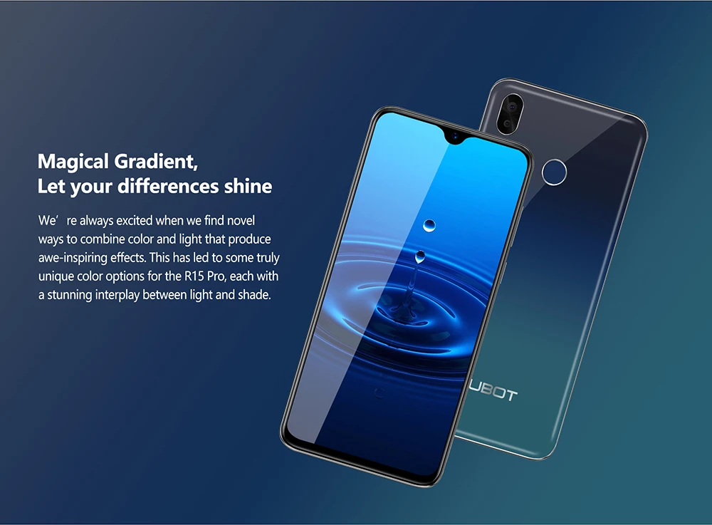 Смартфон Cubot R15 Pro 6,2" с полным экраном 3 ГБ+ 32 ГБ Android 9,0 Pie двойная камера 16MP Face ID Cellura 4G LTE 3000 мАч