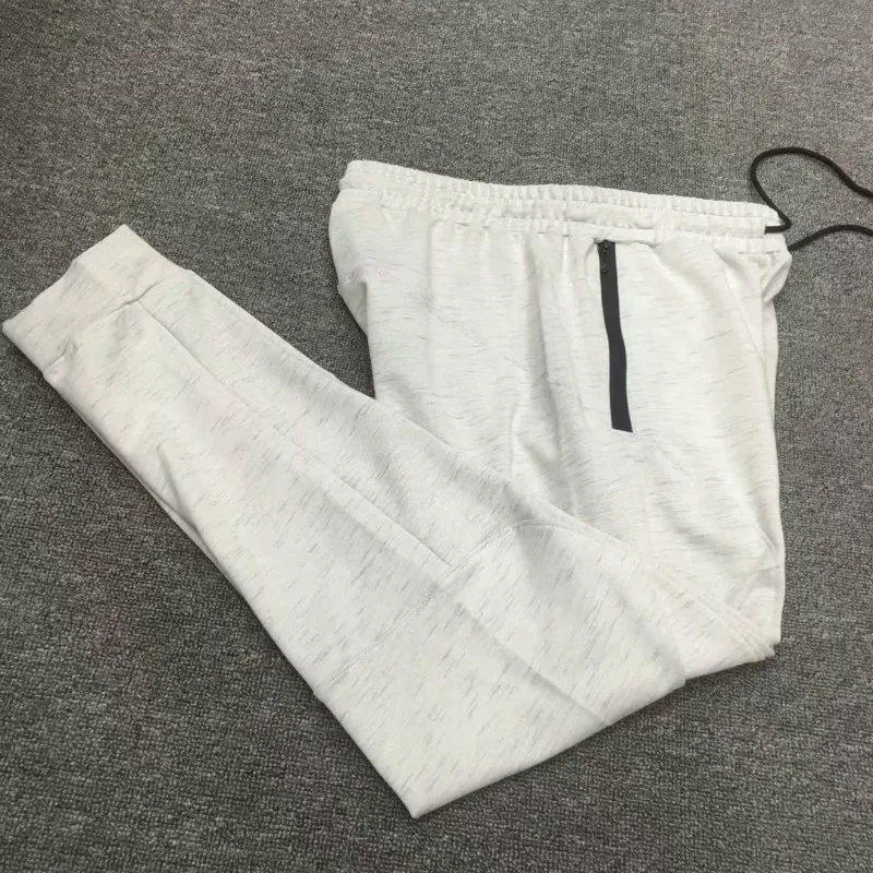 Стрейч Jogger шаровары с карманами на молнии мужские спортивные брюки прилегающего кроя Тренажерный Зал Фитнес Тренировочные штаны уличная спортивная одежда