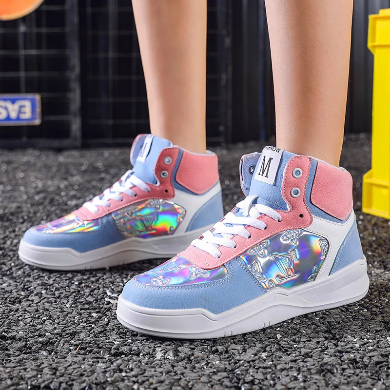 

Fashion Shoes Women Sneakers High Top Woman Casual Shoes Canvas Outdoor Sneakers Woman Breathable Leisure Shoes Flat Zapatillas