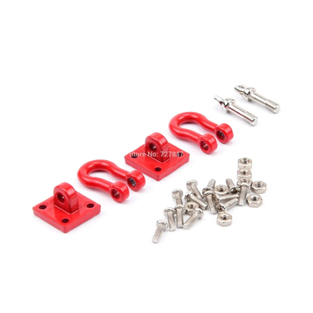 Red Hobbymarking RC Rock 1/10 Crawler 900mm Long Chain Tow U Shackle for D90 Axial SCX10 Tamiya CC01 RC Car Parts MEIKE