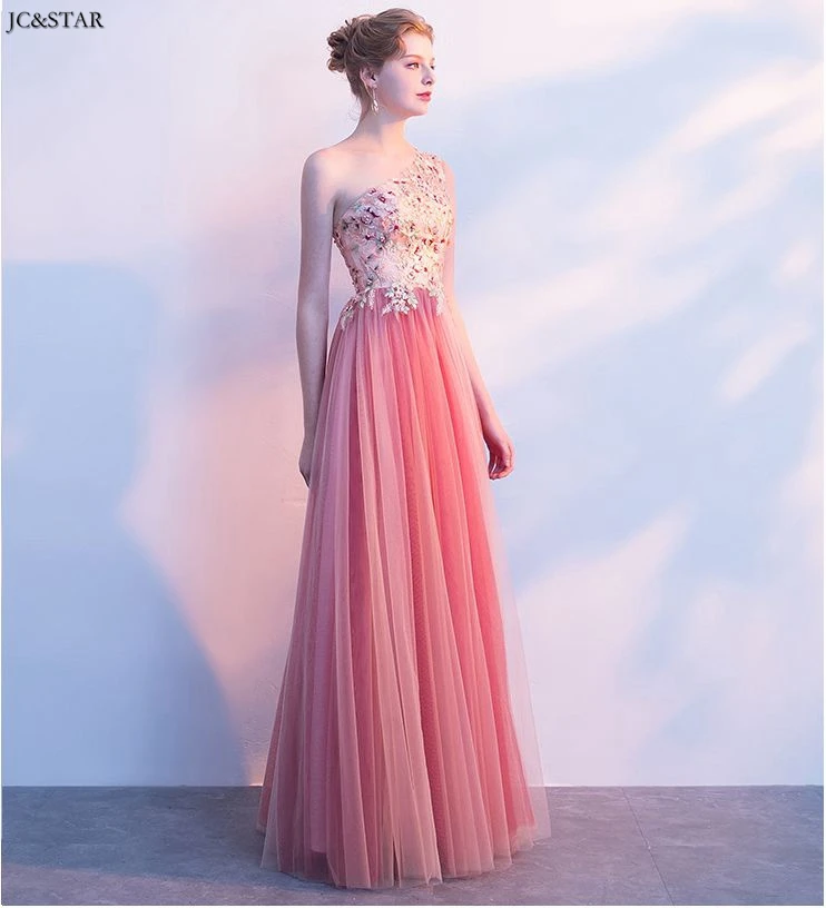 Vestido boda mujer invitada Новое Марлевое Платье трапециевидной формы на одно плечо с вышивкой арбуз красное платье подружки невесты большие размеры для гостей на свадьбу