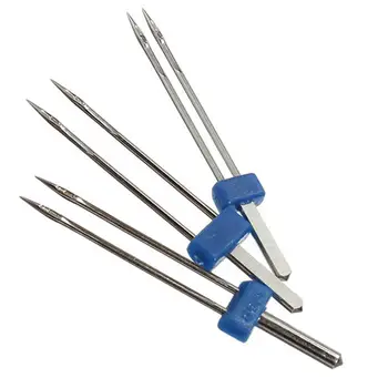 

3Size Durable Double Twin Needles Pins Twin Stretch Machine Needles Mix Size 2.0/90 3.0/90 4.0/90 multifuctional fittings