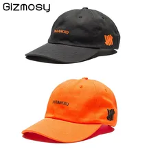 Бейсболка Мужская корейская мода шикарная Кепка с надписью черные шапки женские осенние дикие мягкие топы летние оранжевые крышки и шляпы SY5181