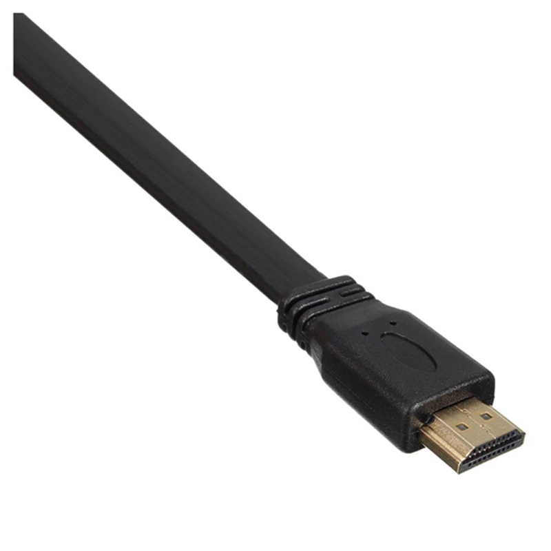 Короткий HDMI штекер плоский кабель Шнур Full HD для аудио видео HD ТВ PS3