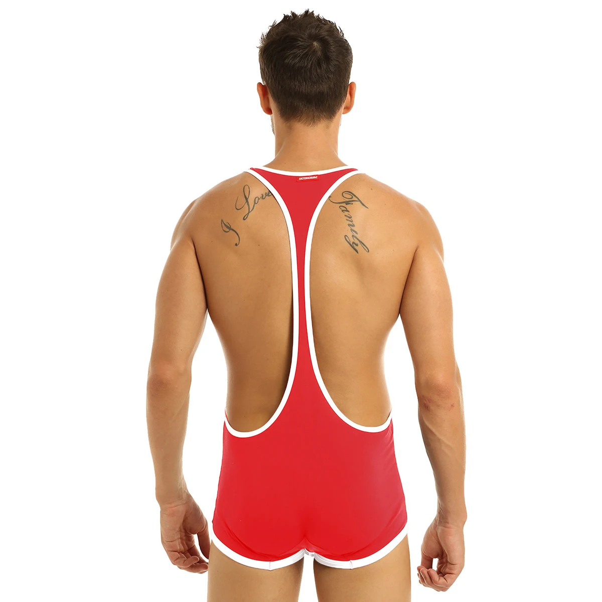 Мужские борцовские подтяжки Singlet Mankini купальник мужские эластичные бандаж утолщенные трусы боксеры нижнее белье необычный костюм-комбинезон