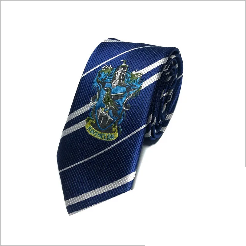 8 видов галстуков Гриффиндор Слизерин Hufflepuff Ravenclaw галстук Косплей Магия Хогвартс Униформа галстук в студенческом стиле - Цвет: D