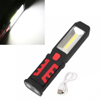 

LED Work Light Torch Lamp Powerful Portable magnetic light hook clip waterproof Home Rechargeable