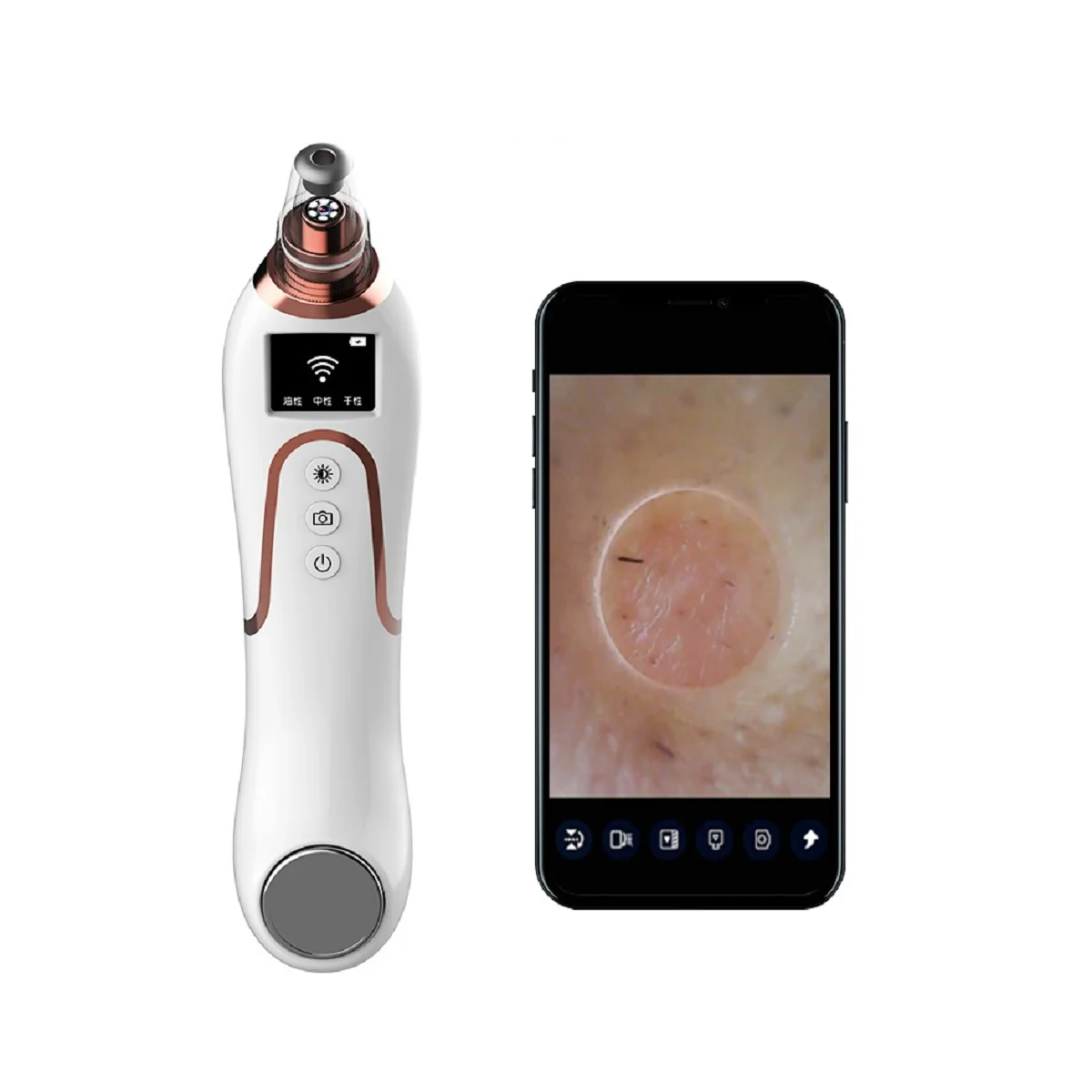 

WIFI Visual Electric Blackhead Instrument Pore Cleaning Microscopic Beauty Home Phone General Purpose SPA Facial Care Tools
