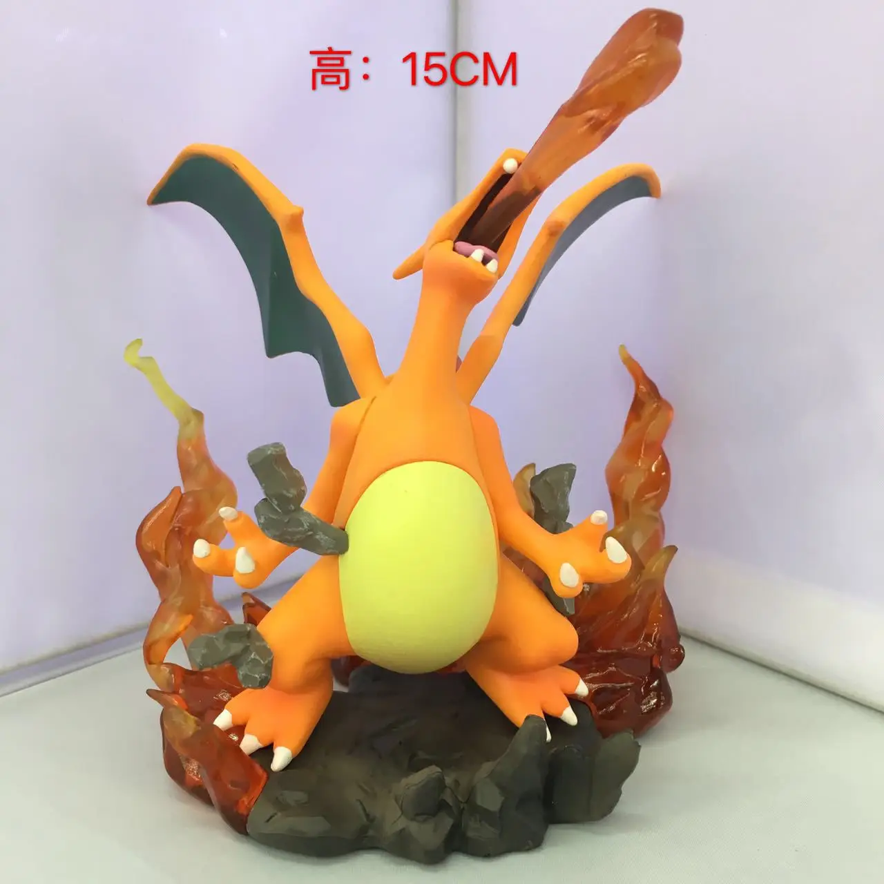 

Pet Elf Pokemon Pokemon Charizard Small Fire Dragon Evolution Scene Garage Kit Decoration