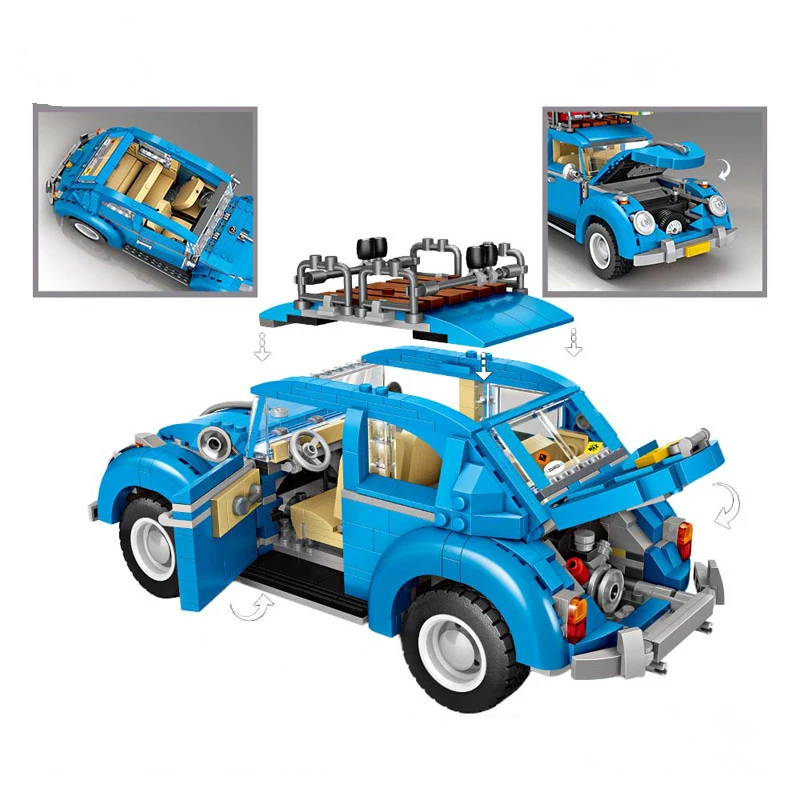 Мини блоки Technic City Car 2 в 1 модель строительных кирпичей гоночный автомобиль