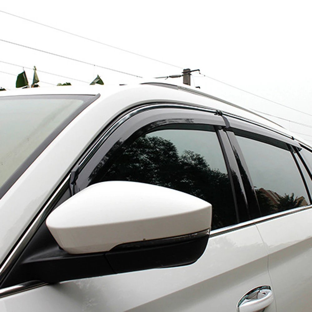 Window Visor Car Rain Shield Deflectors Awning Trim Cover 4Pcs for Skoda Kodiaq GT 2016-2020 Exterior Accessories