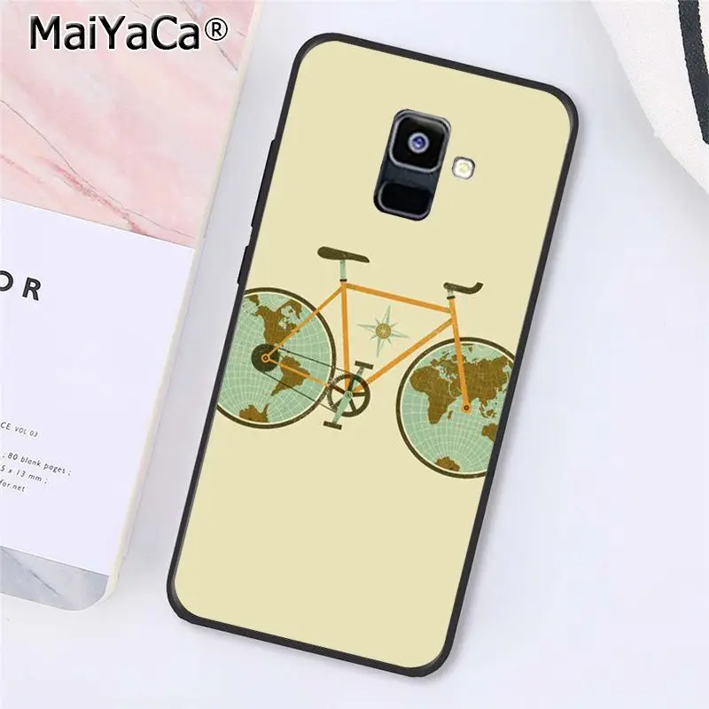 A8 MaiYaCa велосипед Велоспорт художественный чехол для телефона для samsung Galaxy A7 A8 A6 плюс A9 A50 A70 A20 A30 A40 - Цвет: A8
