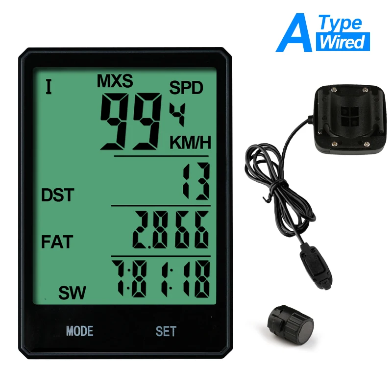 

2.8'' Wired/Wireless Cycle Bicycle Computer Bike Speedometer Odometer Waterproof