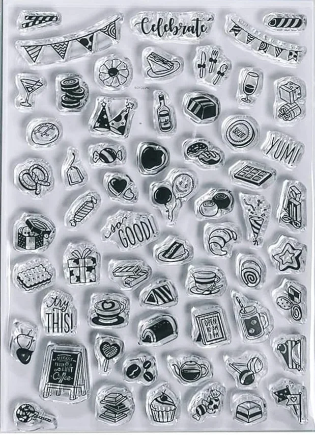 CLEAR STAMP party DIY Scrapbook Card album paper craft silicon rubber ...