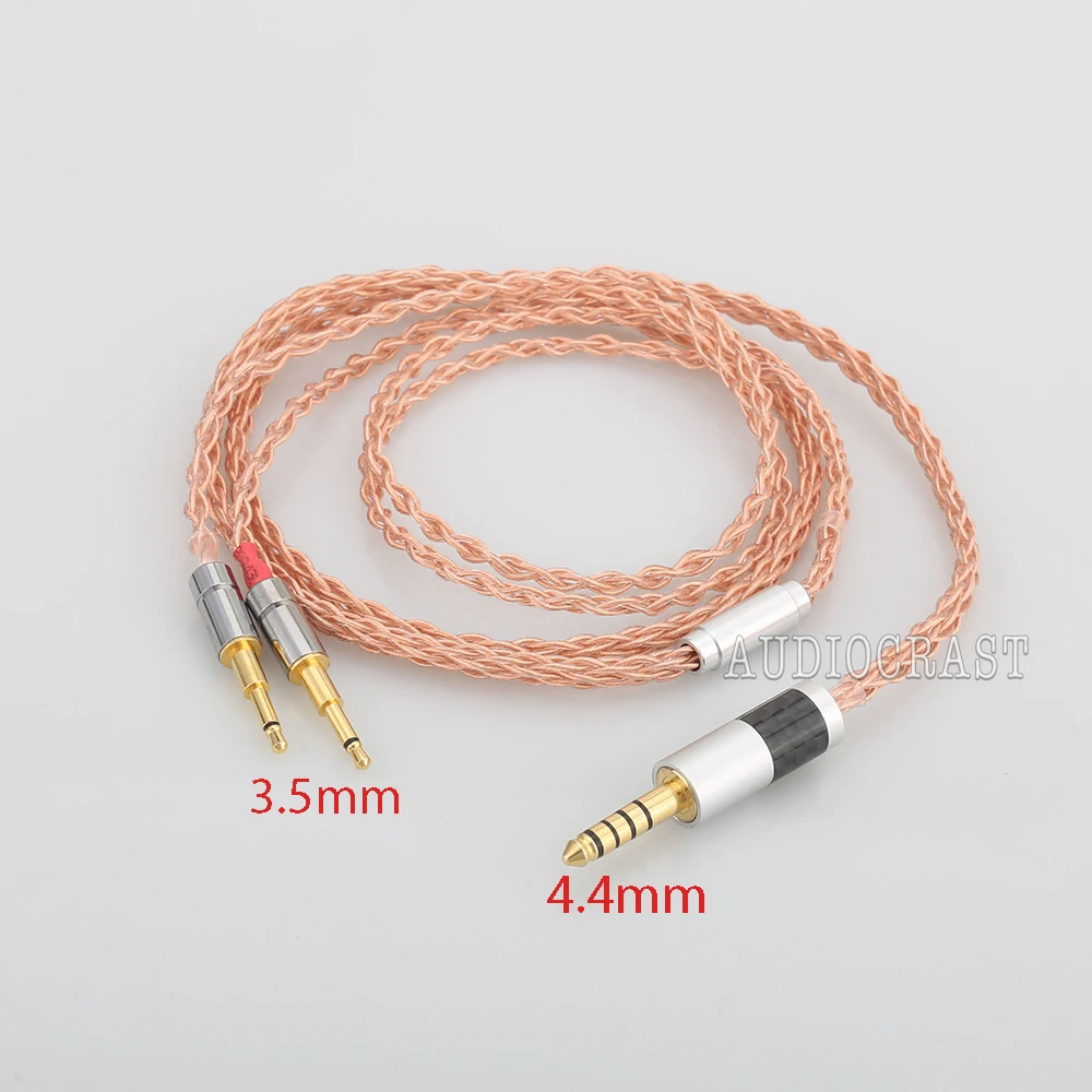 Copper colour 5N OFC Soft Audio diy earphone Cable HD595 HD598 HD558 HD518 HIFI Headphone Line