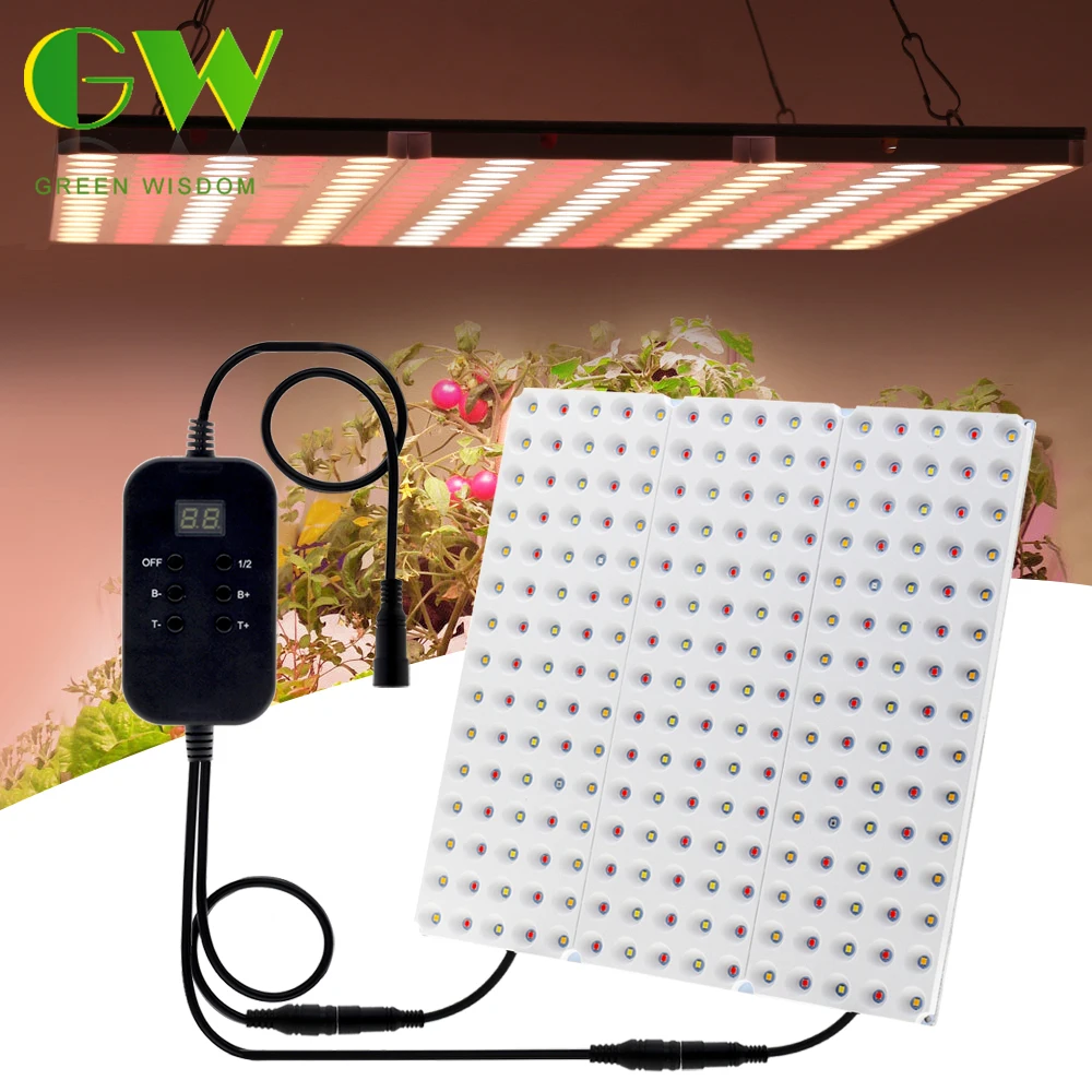 600W 1000W LED Grow Light Panel Full Spectrum Growing Lamp DC12V/24V High Power Dimmable Phyto Lamp for Plants Flowers Grow Tent